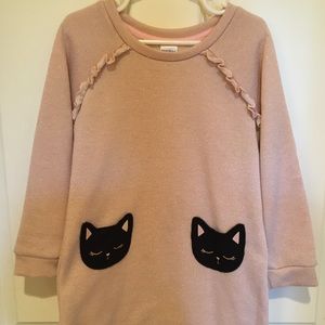 Girls 5t Dress with Cat pockets